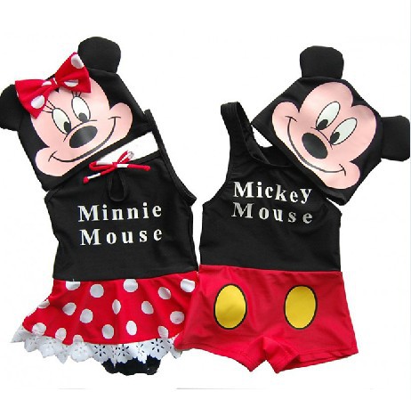Ϳ ȭ Ű ̴  ο ҳ ҳ  Beahwear   ǻ 콺 /Cute Cartoon Mickey Minnie Swimwear New Baby Boys Girls Swimsuit Beahwear Lovely